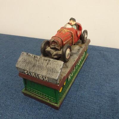 LOT 103.  VINTAGE DIE CAST METAL  ROADSTER BANK