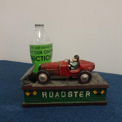 LOT 103.  VINTAGE DIE CAST METAL  ROADSTER BANK