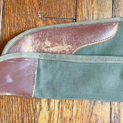VINTAGE CANVAS RIFLE/SHOTGUN BAG - 33â€