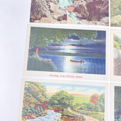 VINTAGE MINNESOTA POSTCARDS (9) - BLANK