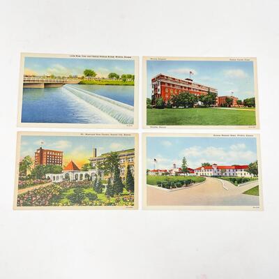 VINTAGE KANSAS POSTCARDS (4) - BLANK