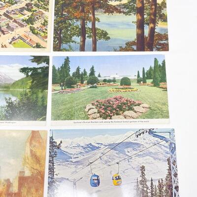 VINTAGE ASSORTED POSTCARDS (6) - BLANK