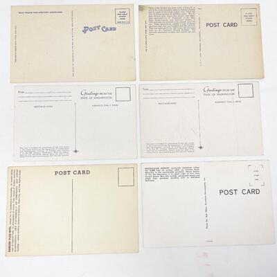 VINTAGE ASSORTED POSTCARDS (6) - BLANK