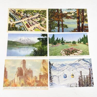 VINTAGE ASSORTED POSTCARDS (6) - BLANK