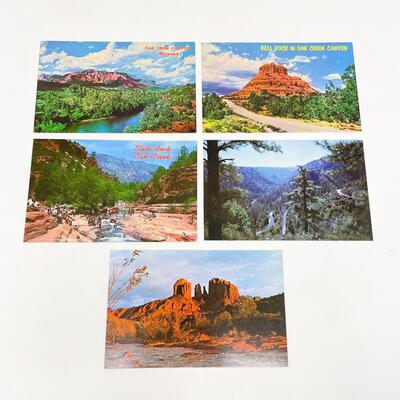 VINTAGE OAK CREEK CANYON, ARIZONA POSTCARDS (5) - BLANK