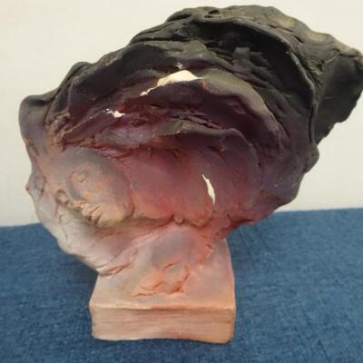 LOT 120. TWO SEAN CORNER CLAY SCULPTURES