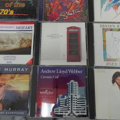 LOT 123    COLLECTION OF A VARIETY OF AUDIO CD'S