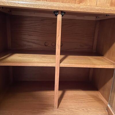 VINTAGE CABINET W/ GLASS DOORS
