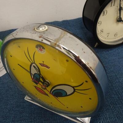 LOT 130.  TWO ALARM CLOCKS