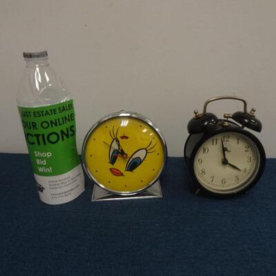 LOT 130.  TWO ALARM CLOCKS
