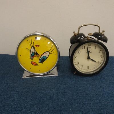 LOT 130.  TWO ALARM CLOCKS