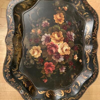 ST FLORAL TRAY WITH STAND