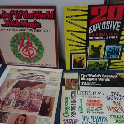 LOT 161. (20 ALBUMS ALBUMS COVERS FROM POOR TO GOOD CONDITION)