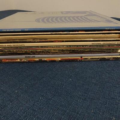 LOT 164. (10 ALBUMS ALBUMS COVERS FROM POOR TO GOOD CONDITION)