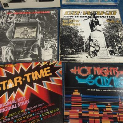 LOT 164. (10 ALBUMS ALBUMS COVERS FROM POOR TO GOOD CONDITION)