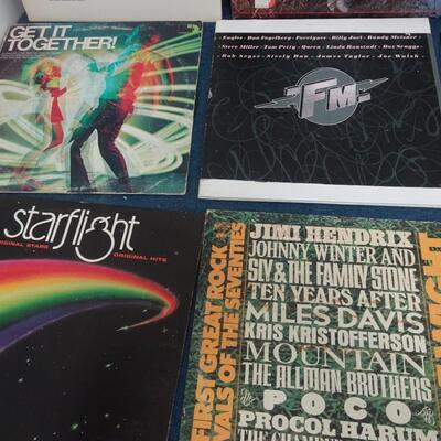 LOT 164. (10 ALBUMS ALBUMS COVERS FROM POOR TO GOOD CONDITION)