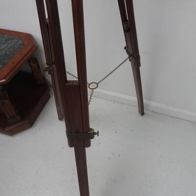 LOT 176. FLOOR TOP BRASS MOUNTED TELESCOPE