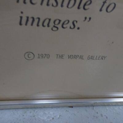 LOT 177. LARGE FRAMED VORPAL GALLERY POSTER M.C. ESCHER