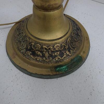 LOT 178  VINTAGE BRASS FLOOR STANDING ROTARY PHONE