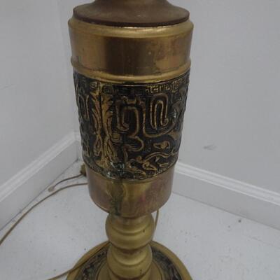LOT 178  VINTAGE BRASS FLOOR STANDING ROTARY PHONE