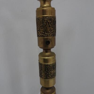 LOT 178  VINTAGE BRASS FLOOR STANDING ROTARY PHONE