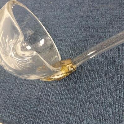 LOT 180 CRYSTAL LIDDED PUNCH BOWL WITH LADLE AND 8 CUPS