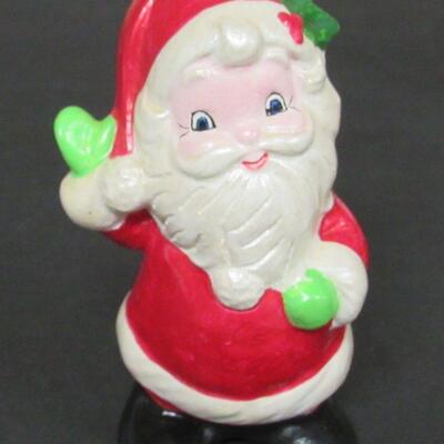3 Heavy Plaster Christmas Figures