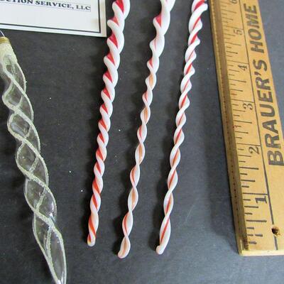 Lot of Older Glass Icicle Ornaments