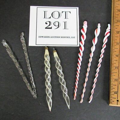 Lot of Older Glass Icicle Ornaments