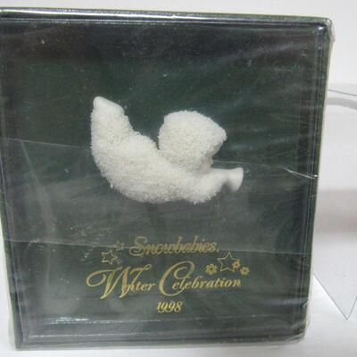 Dept 56 Snowbaby Pin in Box, and Trinket Box in Box
