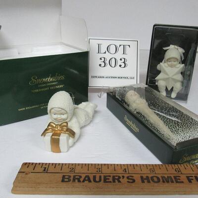 3 Older Dept 56 Christmas Ornaments in Boxes