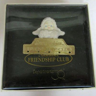 Dept 56 Friendship Club Complete Set, 1998, in Large Box