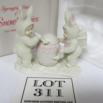 Older Dept 56 Snowbunny "I'll Paint the Top"
