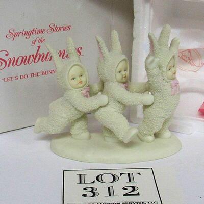 Older Dept 56 Snowbunnies "Let's Do the Bunny Hop"