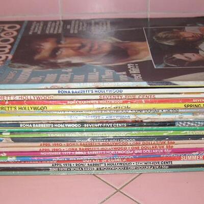 MS  Lot of 32 1970s Hollywood Magazines Rona Barrett's Hollywood + Gossip + Preview