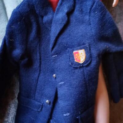 LOT 13  VINTAGE KEN DOLL AND CLOTHES