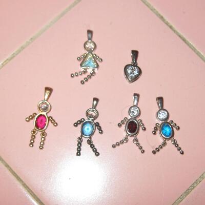MS Sterling Silver Charms Boys & Girl 925