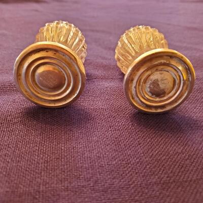 Sterling and Glass Vintage salt/pepper