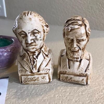 Lincoln Washington busts