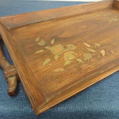 LOT 186 VINTAGE MUGS, AND WOOD TRAY