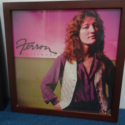 LOT 193. THREE FRAMED ALBUM COVERS AND JUNGLE BOOK ALBUM