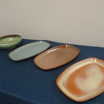 LOT 202 FRANKOMA POTTERY PIECES