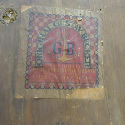 LOT 205 GUSTAV BECKER WALL CLOCK