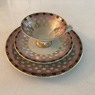 Bavaria Tea Cup, Saucer and Cake Plate Set