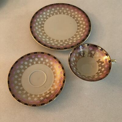Bavaria Tea Cup, Saucer and Cake Plate Set