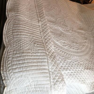 White Amish Quilt