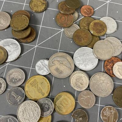 #8 Foreign Coins, Mixed Lot (Could have treasure)
