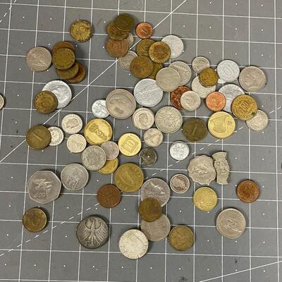 #8 Foreign Coins, Mixed Lot (Could have treasure)