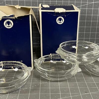 #33 Original Walther Glass Crystal Bowls - 2 sets of 4 