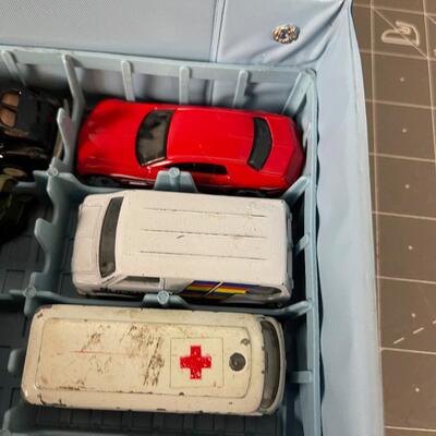 #170 Case full of Match Box and Hot Wheel Cars 